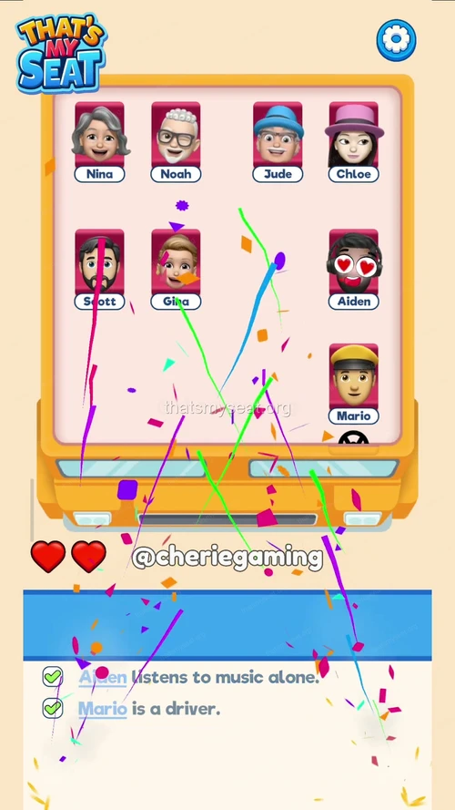 That‘s My Seat  Level 1 final answer and solution