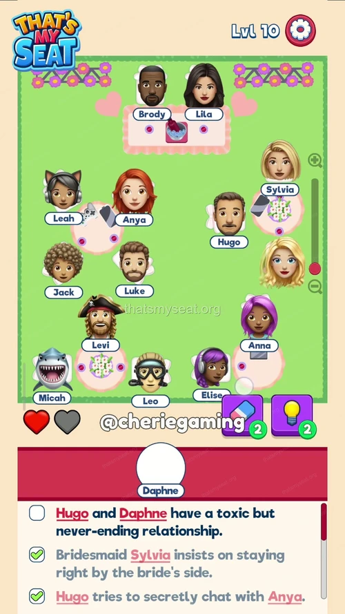 That‘s My Seat  Level 10 final answer and solution