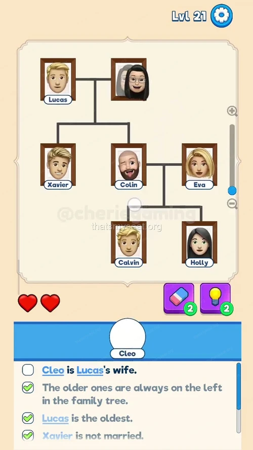 That‘s My Seat  Level 21 final answer and solution